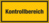 Warnhinweisschild - Kontrollbereich, Gelb, 10 x 20 cm, Folie, Selbstklebend