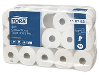 T4 weiß 30 Rollen 250 Blatt 110782 Tork Toilettenpapier weich 3-lg 