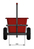 fetra® Handwagen mit roter Kunststoffmulde 90 Ltr., verzinkte Ausführung für den Außenbereich, Vollgummiräder