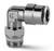 S6520 8-3/8, Push in fitting-swivel elbow-8mm tube-3/8 thread