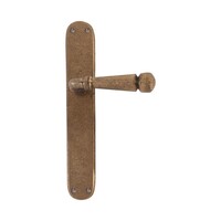 Dauby deurkruk op schild - Pure PH1830 / P40 - ruw brons - blind