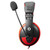 Snopy Fejhallgató - SN-4488 (mikrofon, 3.5mm jack, hangerőszabályzó, nagy-párnás, 2.1m kábel, fekete-piros)