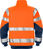 High Vis Sweatjacke Kl. 3, 7426 SHV Warnschutz-orange/marine - Rückansicht