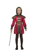 Disfraz de Guerrera Medieval Roja para niña 5-6A