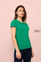 Póló Sols Imperial női kerek nyakrész női, kelly green, 2XL