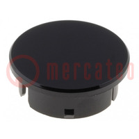 Cap; polyamide; black; 21mm; -20÷70°C; G21