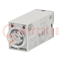 Timer; 0,1s÷10min; DPDT; 250VAC/5A; 24VDC; socket; -10÷50°C; PIN: 8