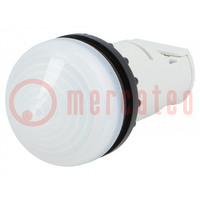 Ellenőrző lámpa; 22mm; RMQ-Titan; -25÷70°C; Ø22,5mm; IP67; fehér