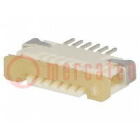 Connector: FFC/FPC; horizontal; PIN: 6; top contacts,ZIF; SMT; 50V