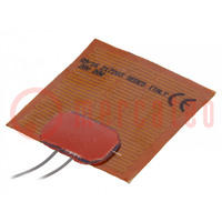 Heating mat; polyamide; 50x50mm; 28V; 20W; -20÷250°C; 2.5W/cm2