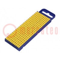 Markers; Marking: P; 2.8÷3.8mm; polyamide; yellow; -40÷85°C; WIC