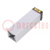 Heatsink: extruded; L: 100mm; W: 30mm; H: 30mm; aluminium; raw; 12VDC