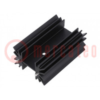 Disipador: extruído; H; TO218,TO220,TO247; negro; L: 41,9mm