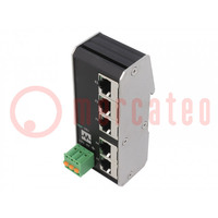 Switch Ethernet; unverwaltet; Portanzahl: 5; 9÷36VDC; RJ45; IP20