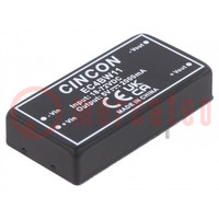 Converter: DC/DC; 10W; Uin: 18÷72V; Uout: 5VDC; Iout: 2000mA; 2"x1"