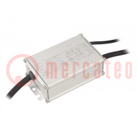 Power supply: switched-mode; LED; 50W; 17÷54V; 92mA÷1.5A; -40÷90°C