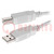 Cable; USB 2.0; USB A plug,USB B plug; 1m; grey; Core: Cu