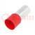 Szívófej: érvéghüvely; szigetelt; réz; 95mm2; 25mm; cinezett; piros