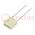 Capacitor: polyester; 470nF; 40VAC; 63VDC; 5mm; ±10%; 7.2x3.5x7.5mm
