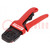 Tool: for crimping; terminals; 0.75mm2; 18AWG