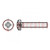 Screw; M3x12; Head: cheese head; Phillips; PH1; A2 stainless steel