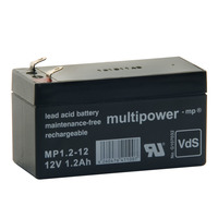 MULTIPOWER Standardtyp MP1.2-12 12V 1,2Ah AGM Versorgungsbatterie