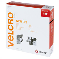 VELCRO® Klettband zum Aufnähen, Haken & Flausch 50mm x 10m Schwarz