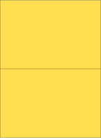 Etiketten - Gelb, 14.8 x 21 cm, Papier, Selbstklebend, Für innen, +55 °C °c