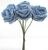 Artificial Colourfast Cottage Rose Bud Bunch - 21cm, Turquoise