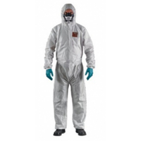 Disposables & PPE - Alpha Tec 1600 Plus White Chemical Coverall Large