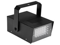 MINI STROBOSCOOP MET WITTE LEDs - 24 LEDs - OP BATTERIJEN