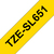 TZE-SL651 SELF LAMINATING TAPE/24MM 8MYELLOW/BLACK