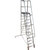 Leitern - PodestLeitern, Einseitig besteigbar, klappbar, 12 Stufen, 2,07 m breit