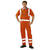 Warnschutzbekleidung Latzhose uni, Farbe: orange, Gr. 24-29, 42-64, 90-110 Version: 46 - Größe 46