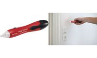 HEYTEC Kontaktloser Spannungsprüfer mit Alarm, Farbe: rot (11650017)