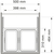 Skizze zu VS ENVI Space S hulladékgyűjtő 1x12L/1x15,5 L, KB 500mm, antracit