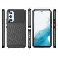 2_Thunder Case Hülle für Samsung Galaxy A54 5G Silikon Panzerhülle blau