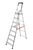 Hailo 8848-011 Escalera de tijera profesional Alu PRO (8 peldaños)