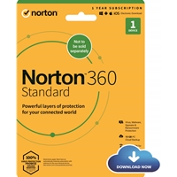 Norton 360 Standard 2022 Antivirus Software for 1 Device 1-year Subscription Includes Secure VPN Password Manager and 10GB of Cloud Storage PC/Mac/iOS/Android Activation Code by...