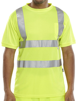 Beeswift Crew Neck T-Shirt Saturn Yellow XL