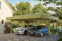 Carport Friesland Set 7 mit 1 Einfahrtsbogen 557 x 555cm