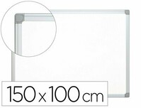 Pizarra blanca lacada magnética (150x100 cm) con marco de aluminio de Q-Connect
