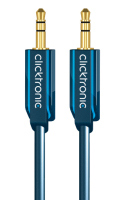 ClickTronic 5m MP3 Audio câble audio 3,5mm Bleu