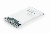 Gembird EE2-U3S9-6 Speicherlaufwerksgehäuse HDD-Gehäuse Transparent 2.5"