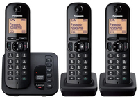 Panasonic KX-TGC223EB telefono Telefono DECT Identificatore di chiamata Nero