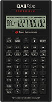 Texas Instruments BA II Plus Taschenrechner Tasche Finanzrechner Schwarz
