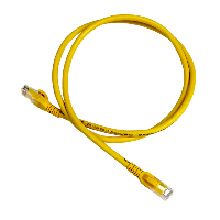 APC DC6PCURJ01YLM cable de red Amarillo 1 m Cat6 U/UTP (UTP)