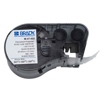 Brady M-47-422 printeretiket Zwart, Wit Zelfklevend printerlabel