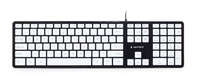 Gembird KB-MCH-02-BKW klawiatura Biuro USB QWERTY Angielski Czarny, Biały