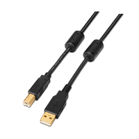 AISENS A101-0010 cable USB 3 m USB 2.0 USB A USB B Negro
